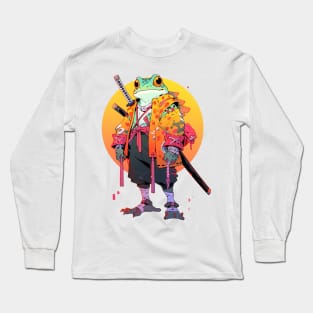 samurai frog Long Sleeve T-Shirt